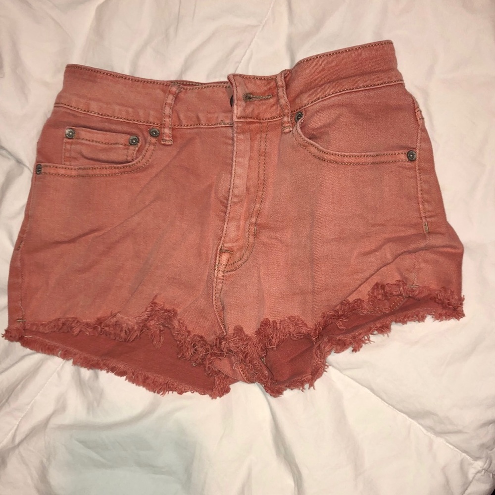 Pacsun Salmon Pink High Rise shorts